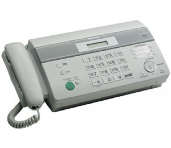Факс Panasonic KX-FT982 RU-W (термобумага, автодозвон, автоподатчик, AOH, Caller ID)
